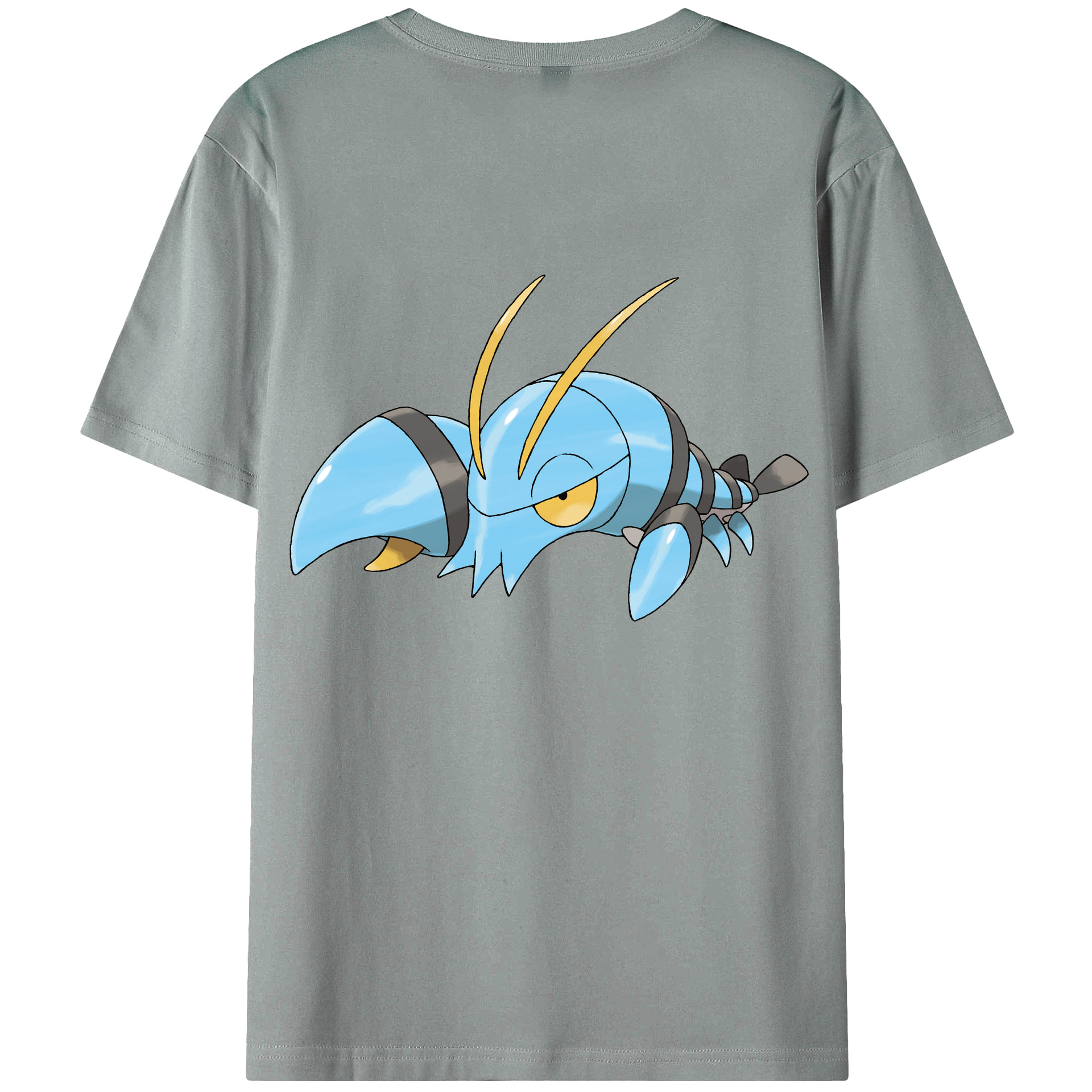 （画像用） ポケットモンスター Pokémon 綿100％ メンズ半袖Tシャツ（バックプリント） 通気性
